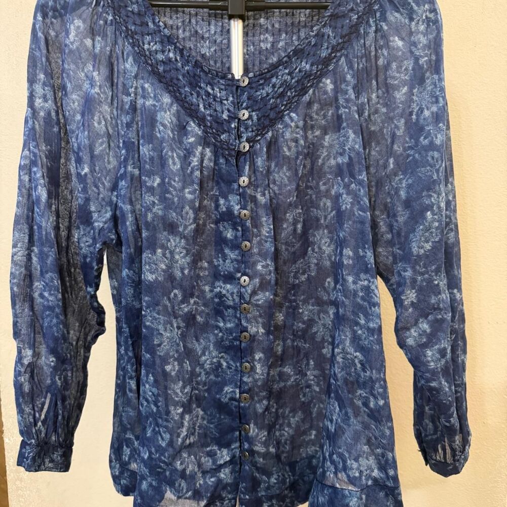 Unbranded Men's Blue and Navy Blouse